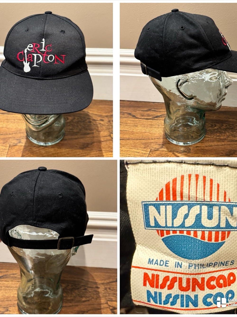 Vintage 90s  Nissun brand Eric Clapton band hat
